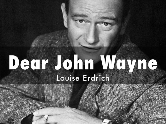 Louise erdrich dear john wayne