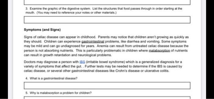 Case study celiac disease answer key