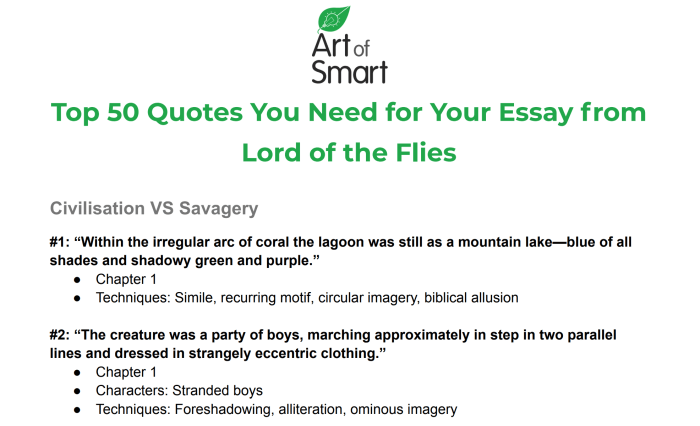 Lord of the flies chapter 10 quotes