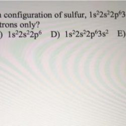 Configurations electron