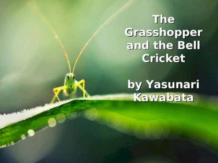 The grasshopper and the bell cricket summary